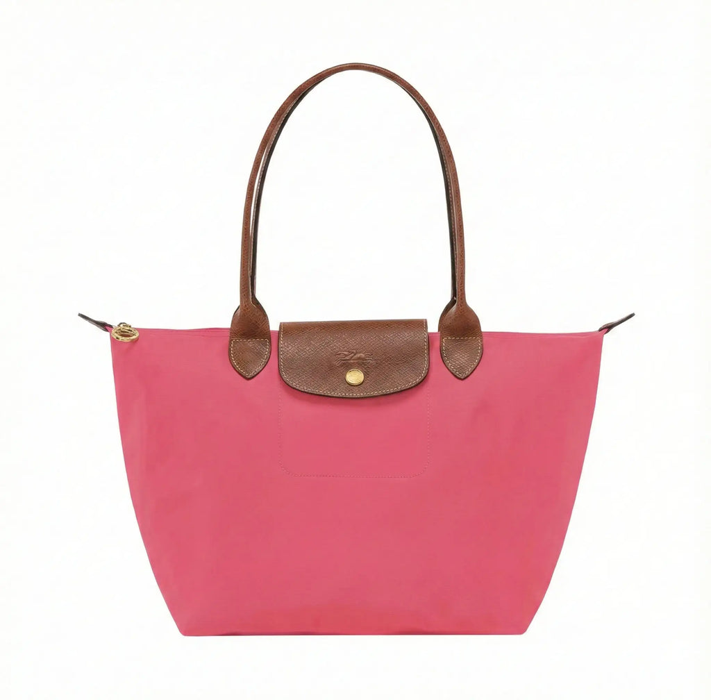 Bea | Bolso Tote Grande Plegable de Nailon, Granate