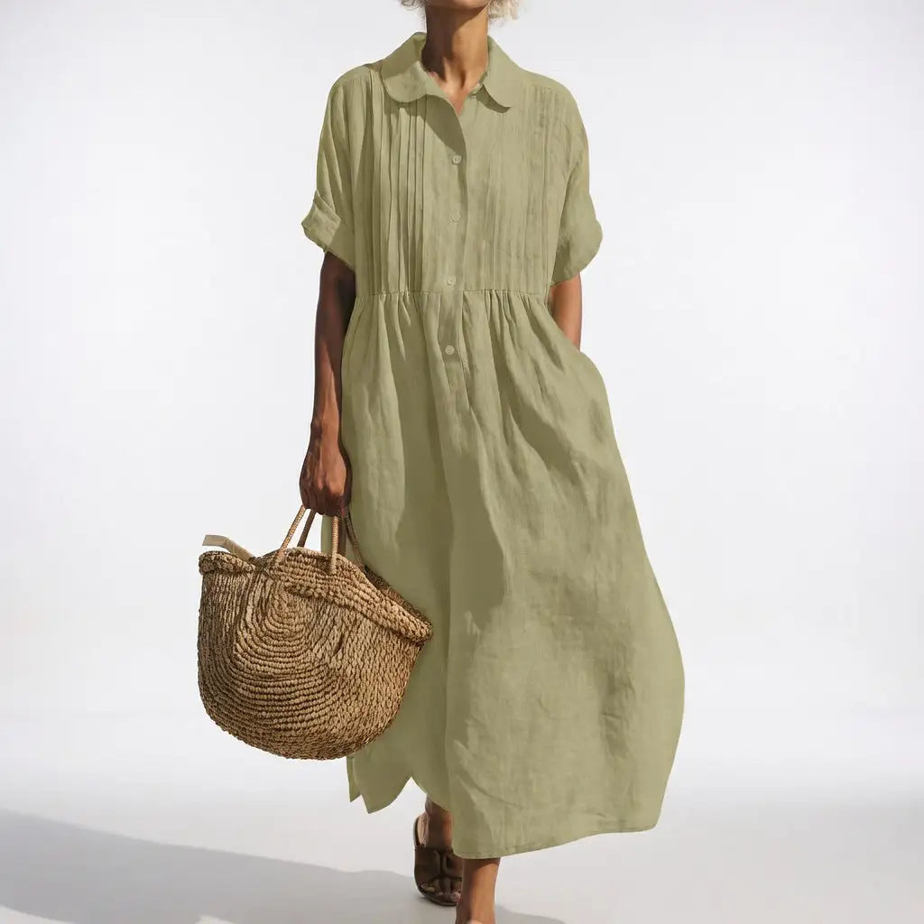 Lysandra™ | Vestido Chemise Fluido de Verano