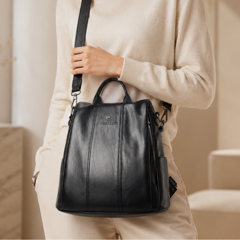 Celia | Mochila Convertible de Piel Sintética