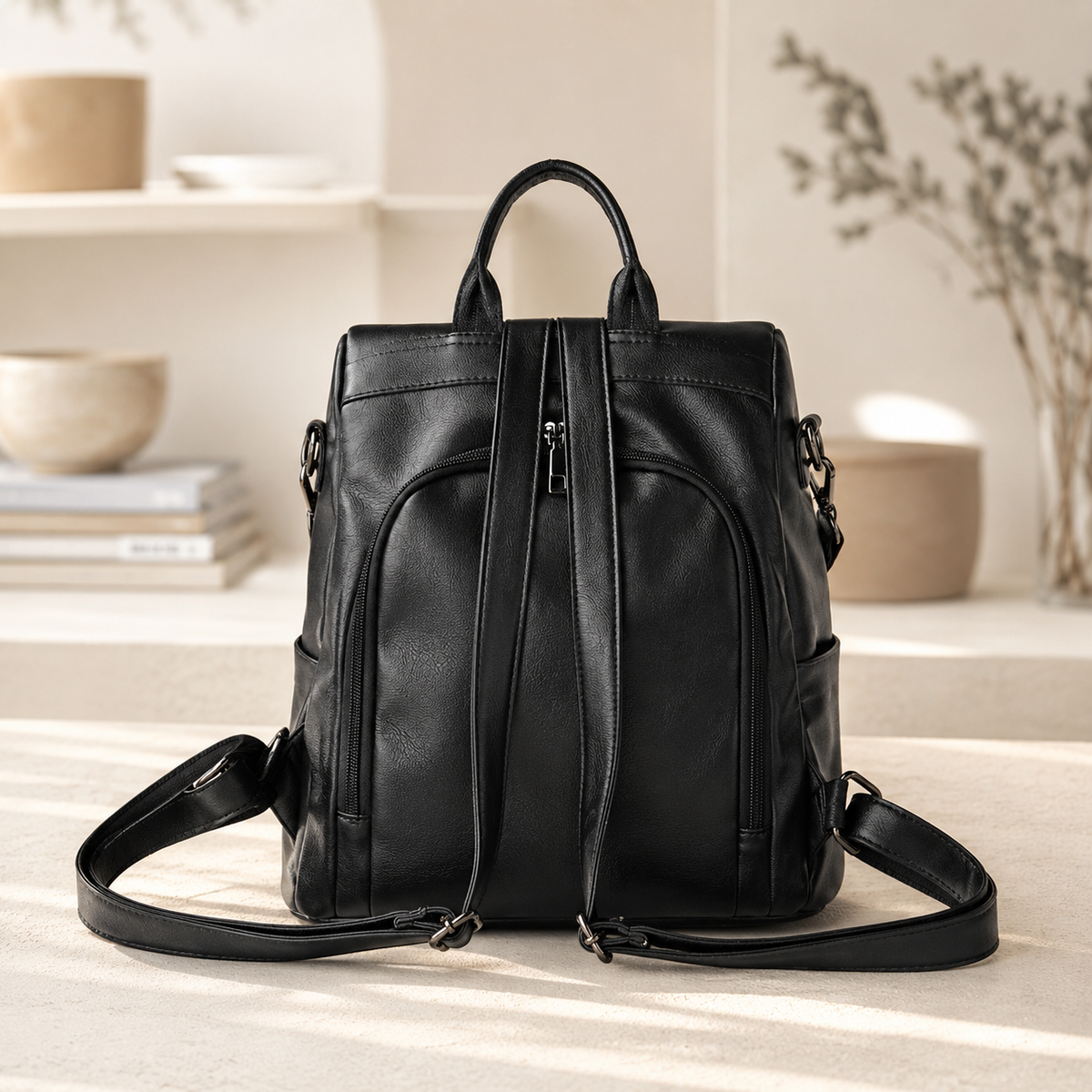 Celia | Mochila Convertible de Piel Sintética