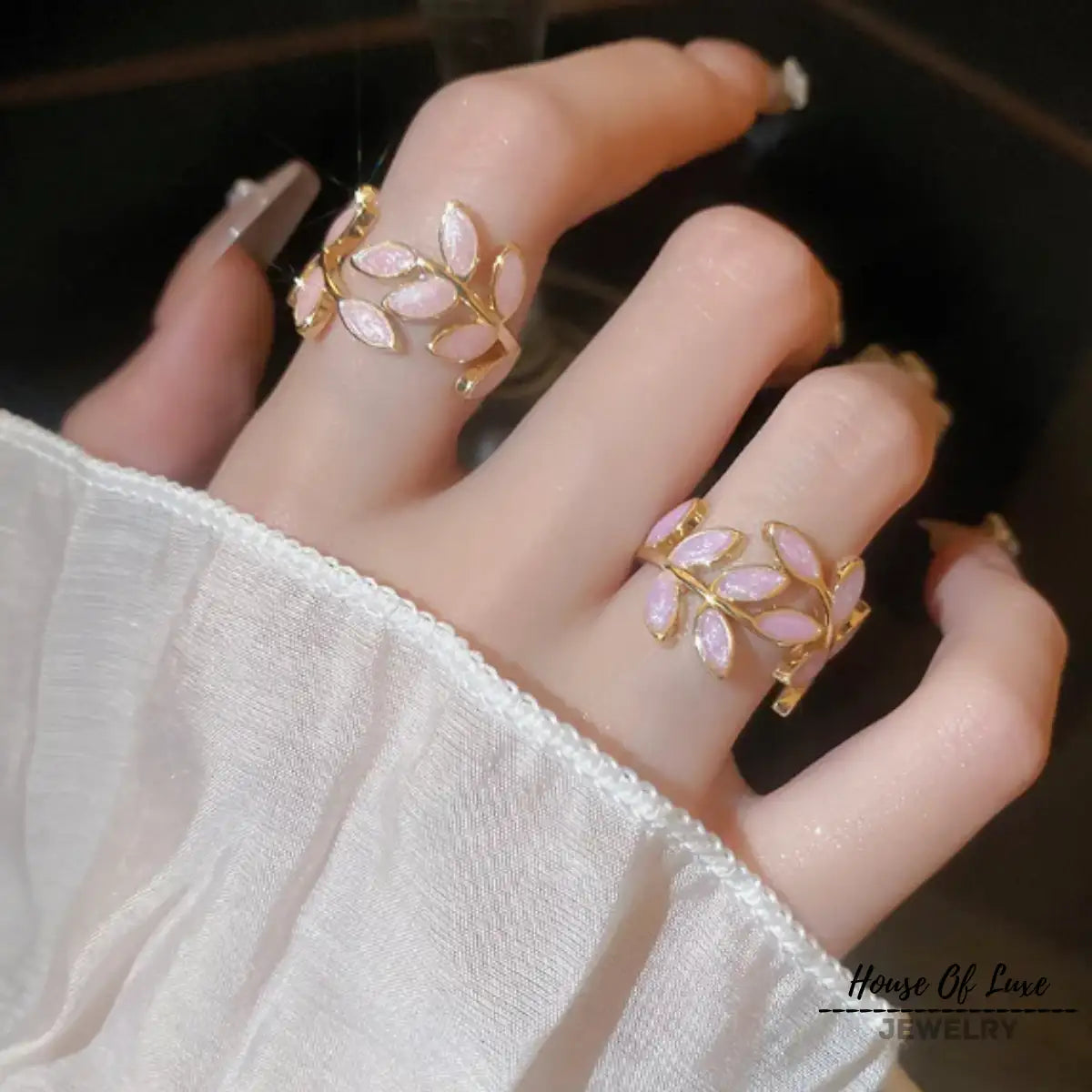 Rose Leaves | Anillo con Diseño de Hojas
