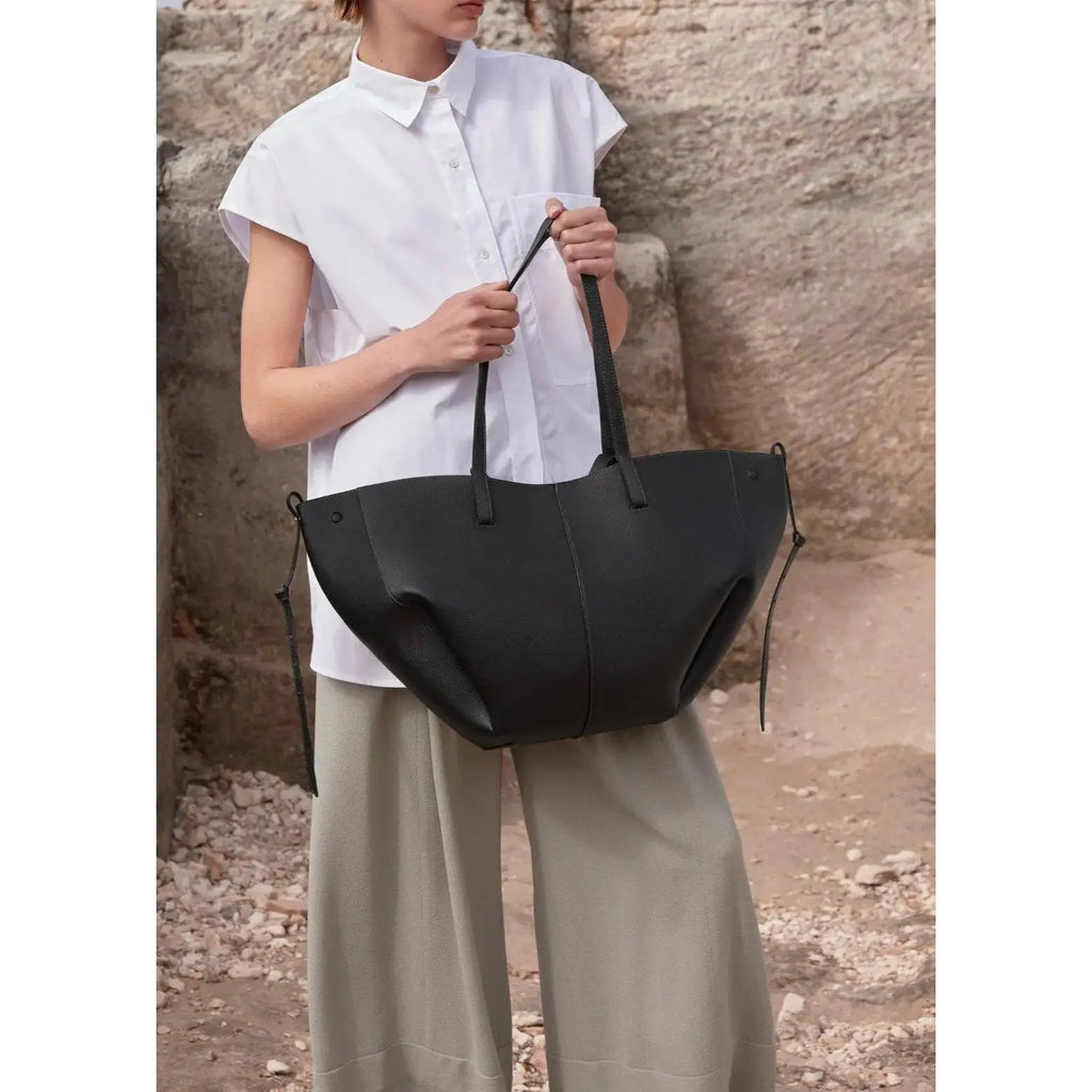 Riosa | Bolso Shopper Amplio con Cordones Laterales