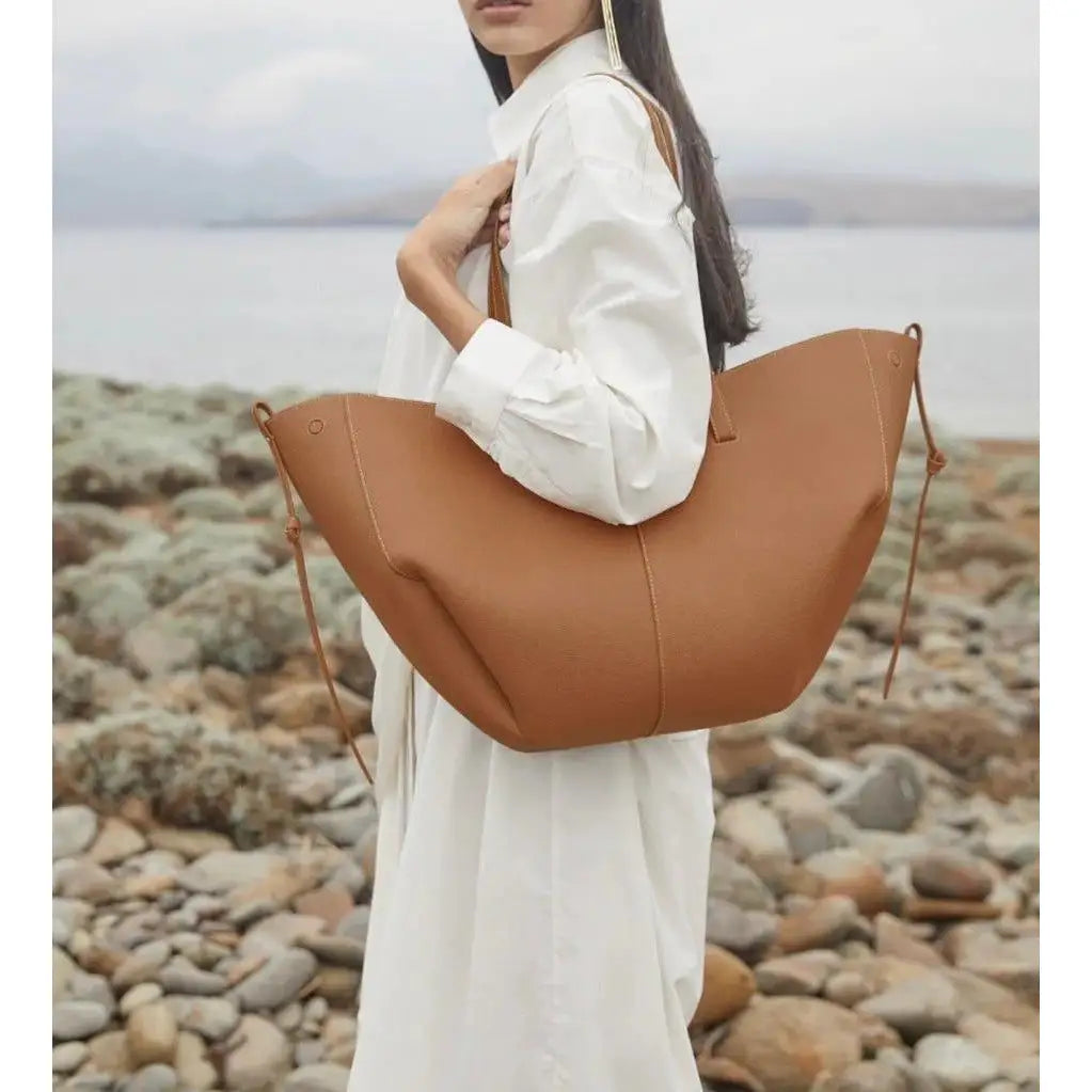 Riosa | Bolso Shopper Amplio con Cordones Laterales