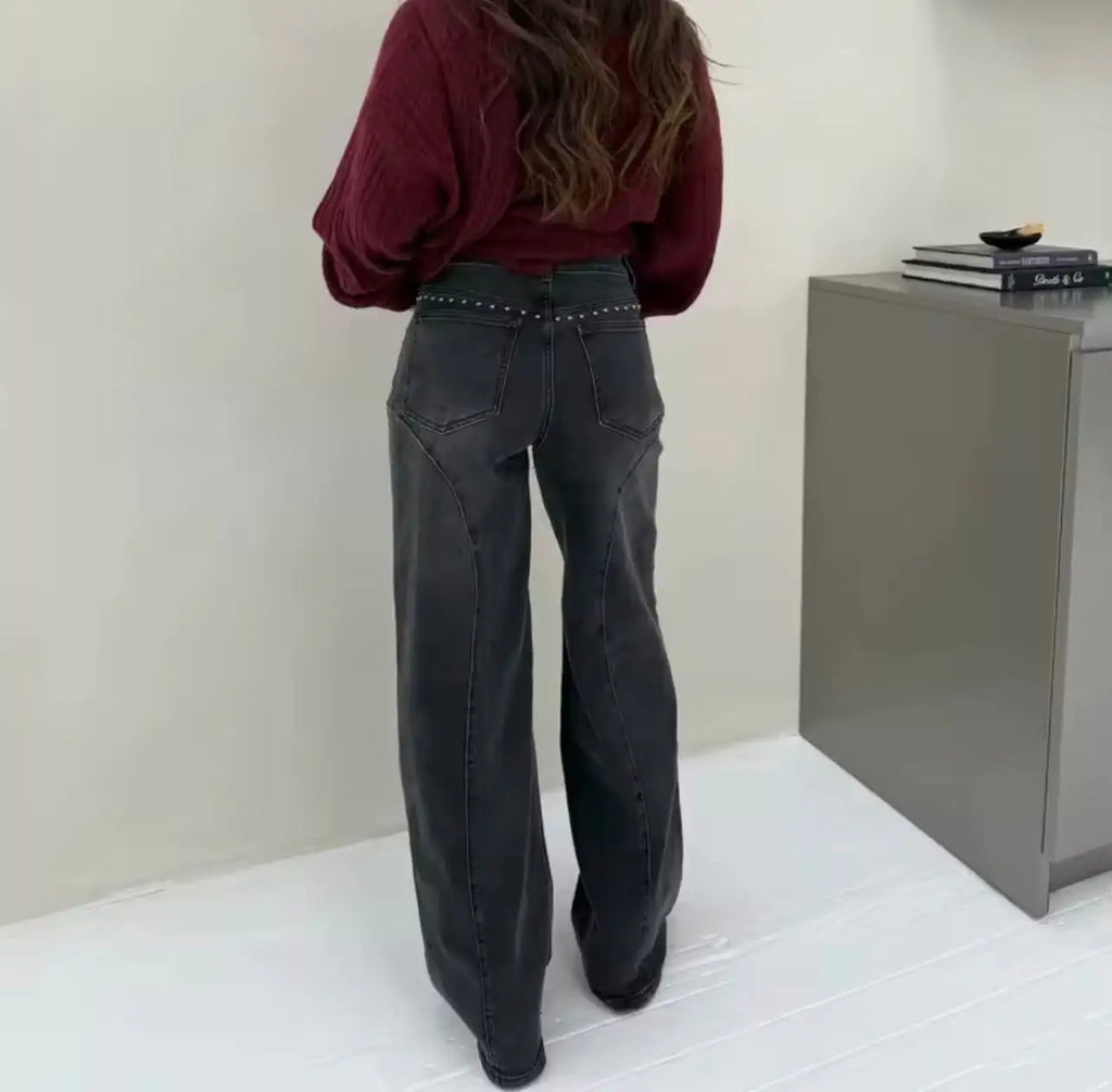 Lorenza | Vaqueros con Detalles de Pedrería