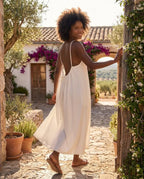 Rita | Vera™ Vestido Fluido de Espalda Abierta