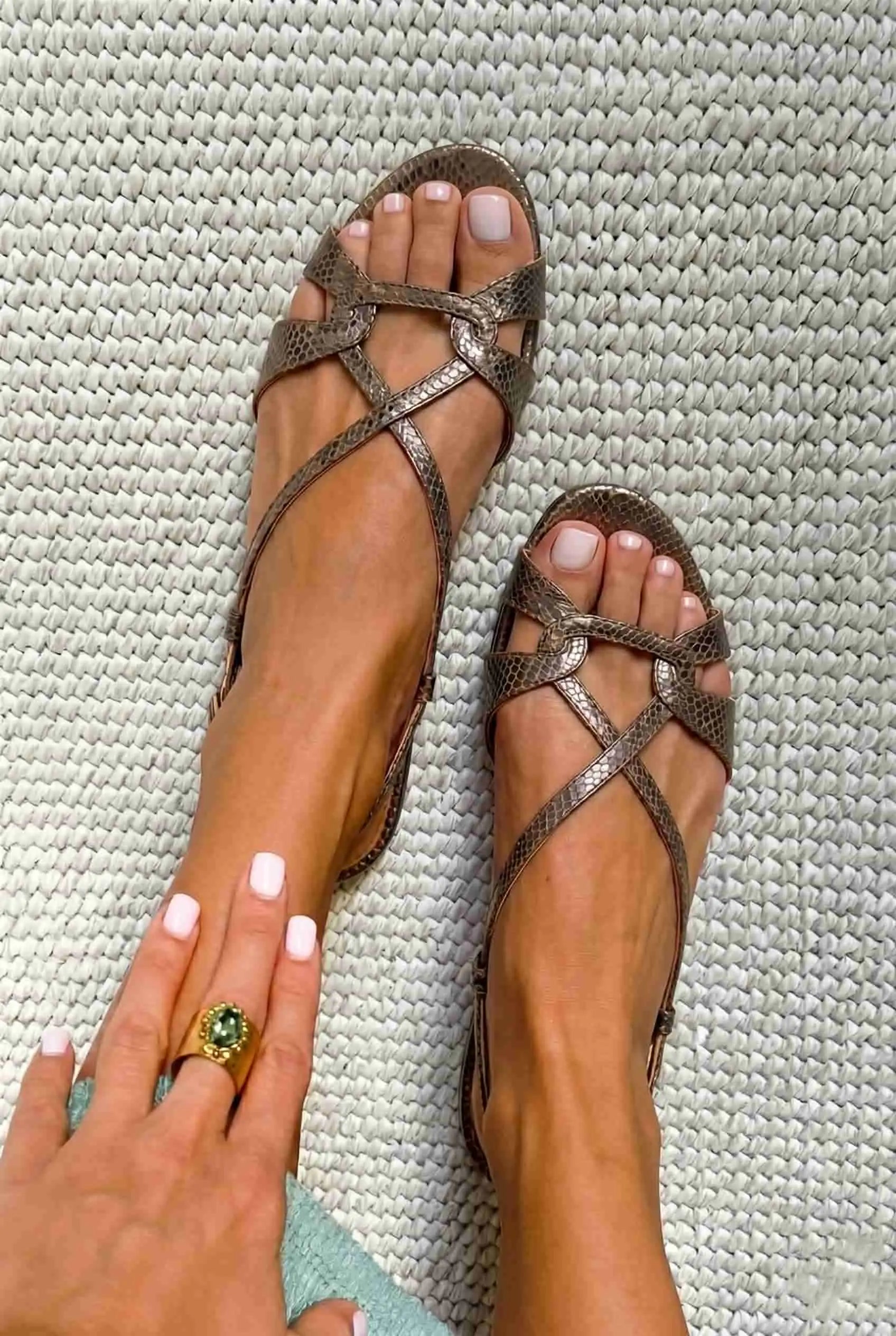 Estrella | Sandalias de Pitón
