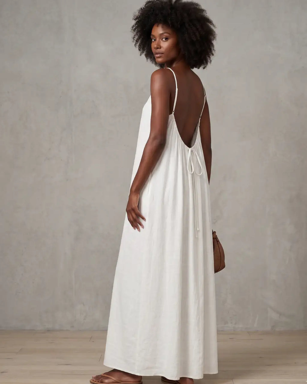 Rita | Vera™ Vestido Fluido de Espalda Abierta