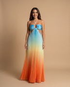 Candela Vestido degradado espalda abierta