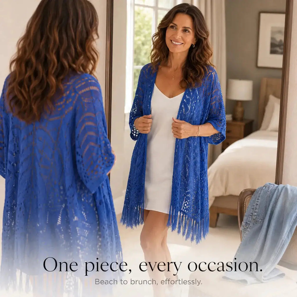 Encarnación | Kimono de Crochet con Borlas