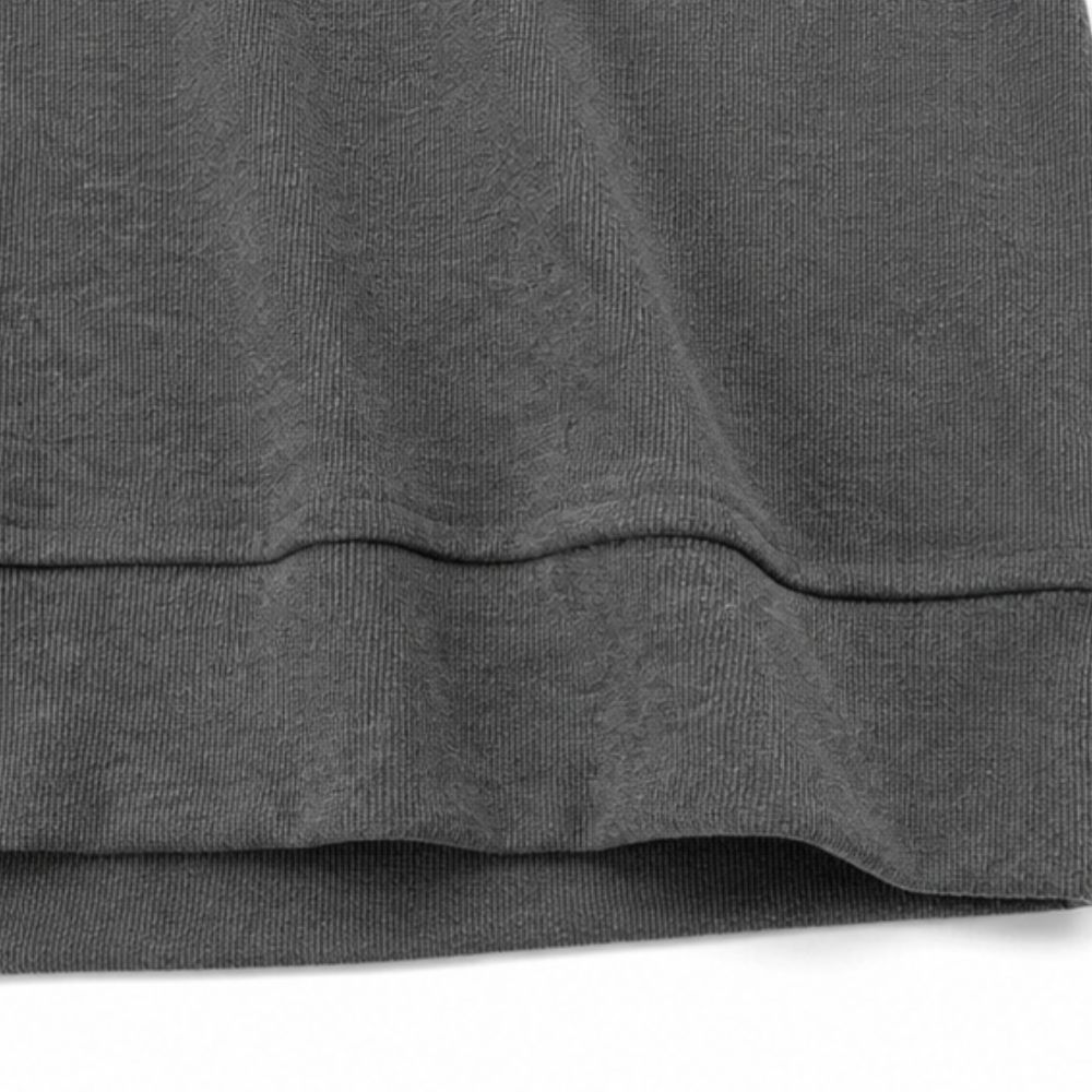 Lucila | Sudadera Gofrada Henley con Botones