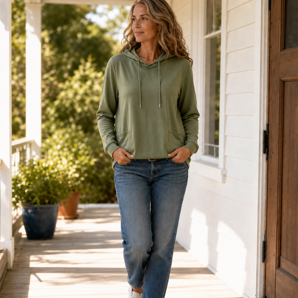Justina | Sudadera con Capucha y Bolsillos