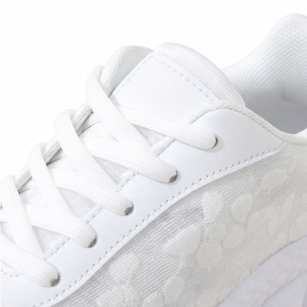 Casilda | Zapatilla de Plataforma con Malla de Estrellas