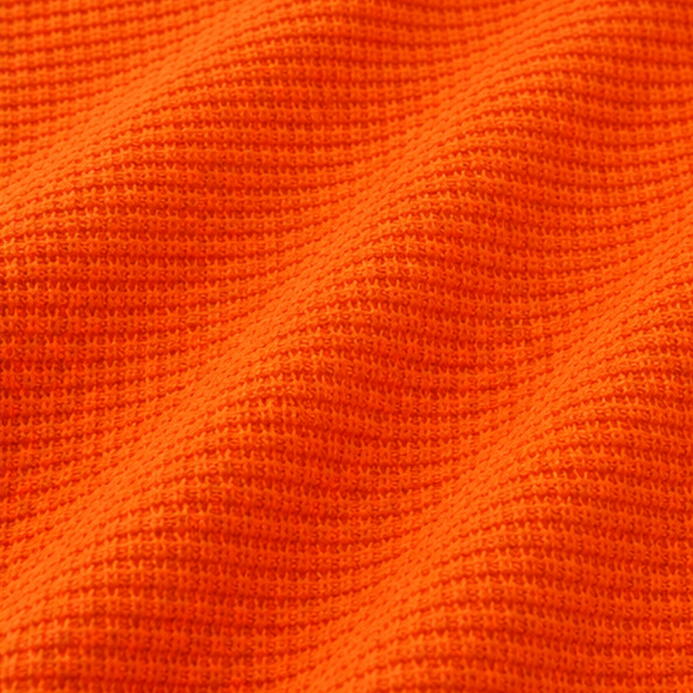 Olalla | Camiseta Gofrada Henley de Cuello Redondo