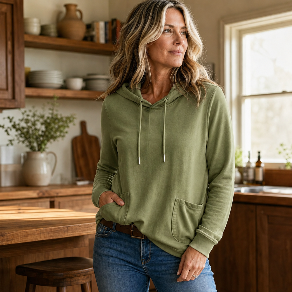 Justina | Sudadera con Capucha y Bolsillos