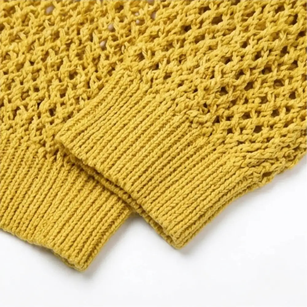 Alicia | Sudadera de Punto Calado con Capucha