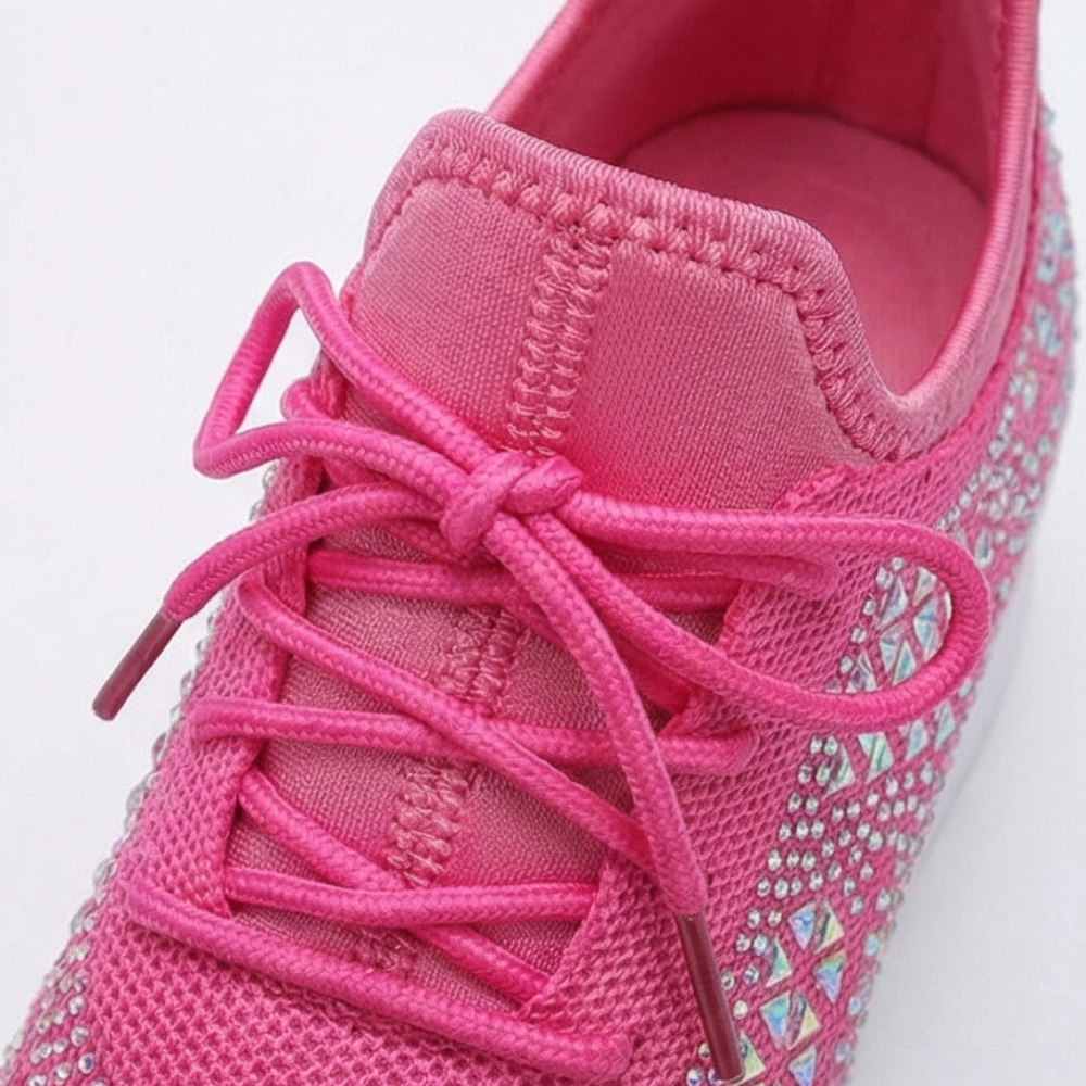Lourdes | Zapatilla de Cuña con Pedrería