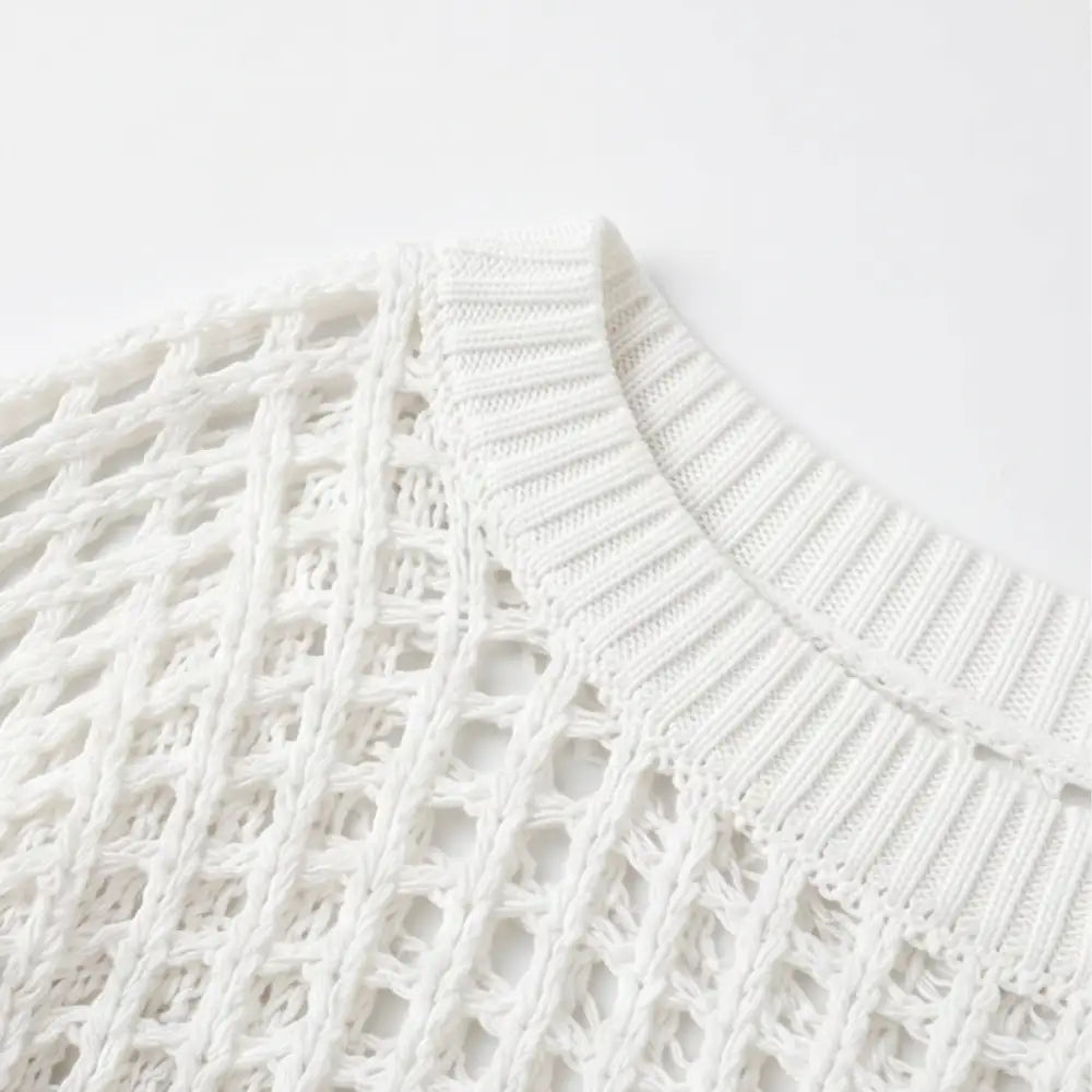 Soledad | Blusa de Punto Calado Ligera