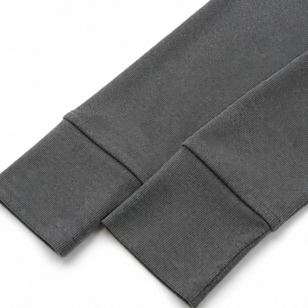 Lucila | Sudadera Gofrada Henley con Botones
