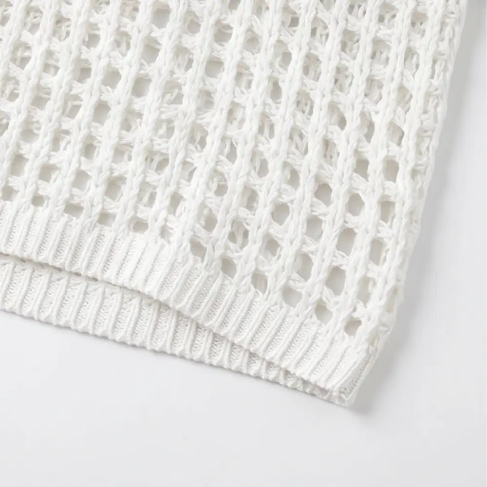 Soledad | Blusa de Punto Calado Ligera