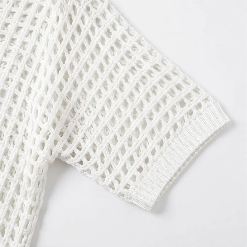 Soledad | Blusa de Punto Calado Ligera