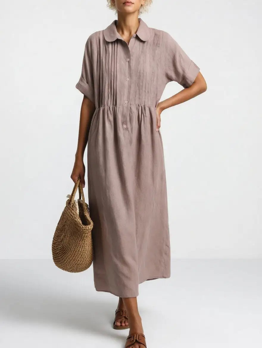 Lysandra™ | Vestido Chemise Fluido de Verano