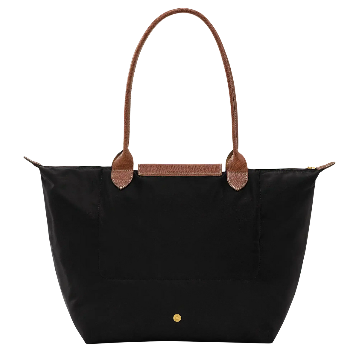 Bea | Bolso Tote Grande Plegable de Nailon, Negro Clásico