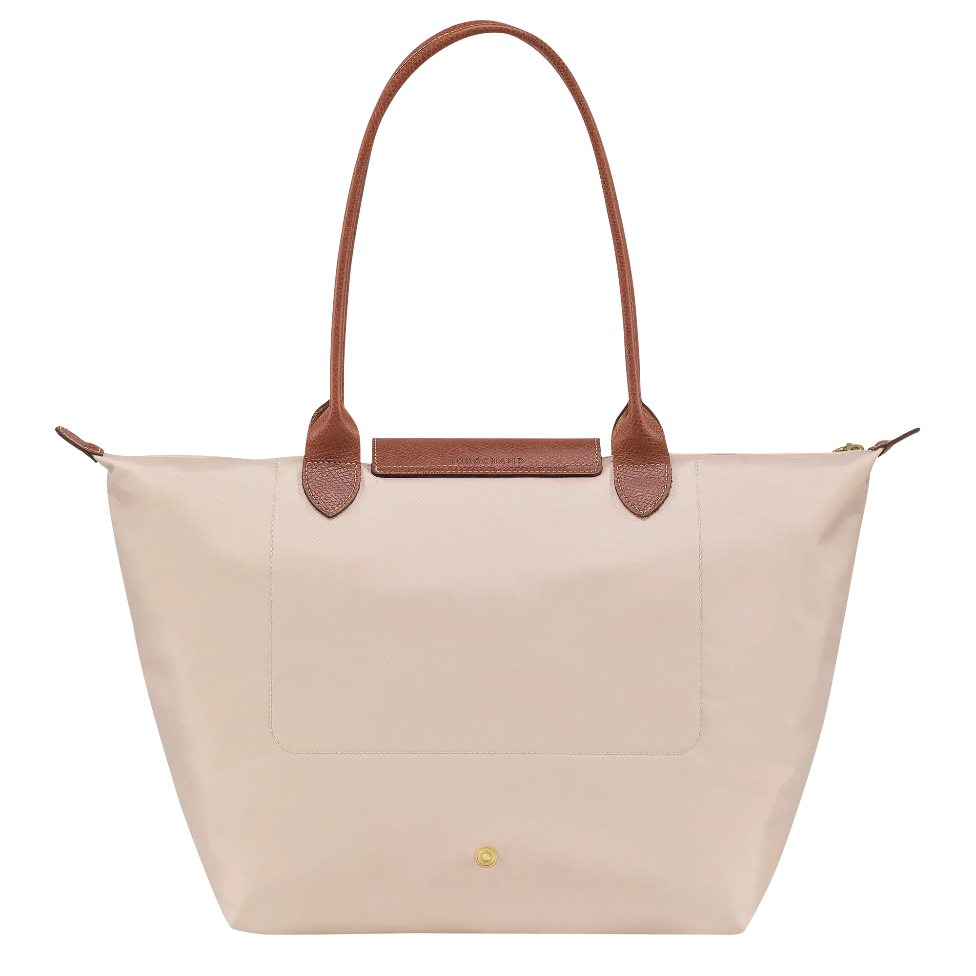 Bea | Bolso Tote Grande Plegable de Nailon, Crema