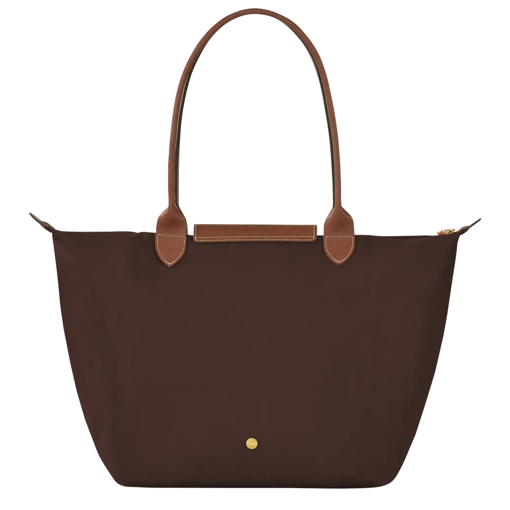 Bea | Bolso Tote Grande Plegable de Nailon, Marrón Ébano