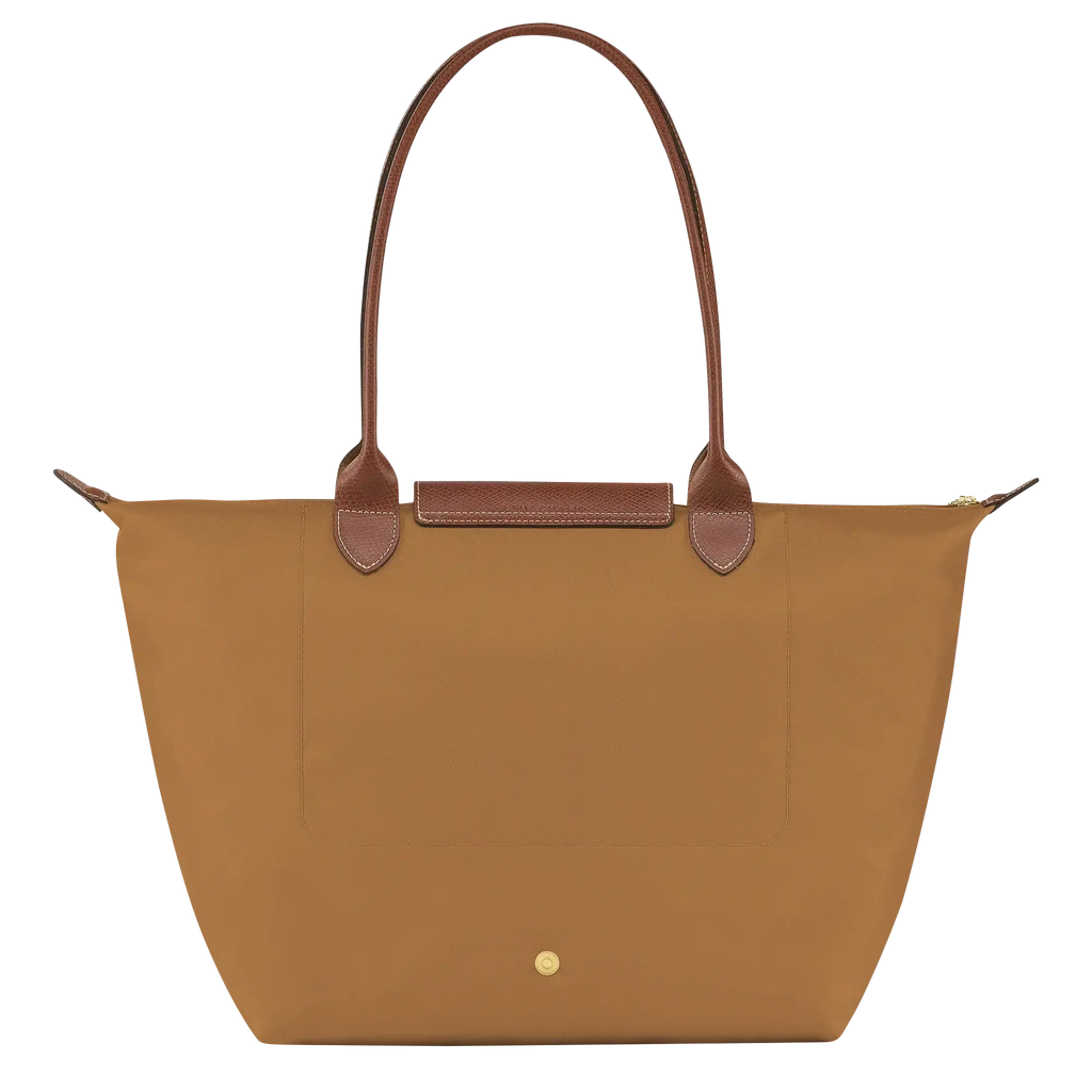 Bea | Bolso Tote Grande Plegable de Nailon, Camel