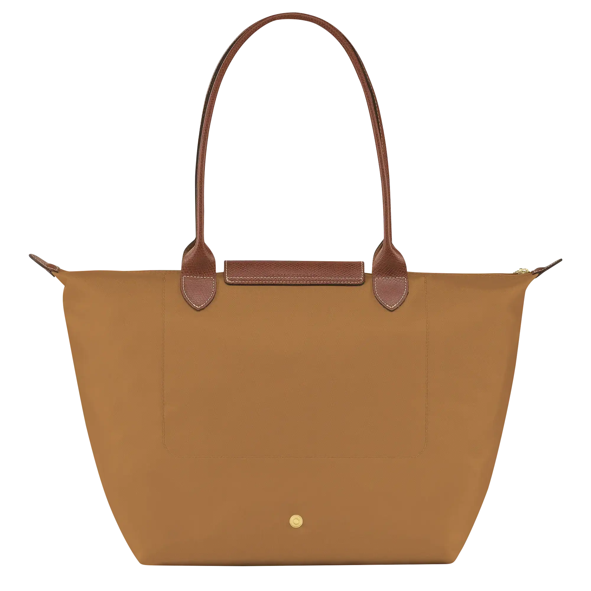Bea | Bolso Tote Grande Plegable de Nailon, Camel
