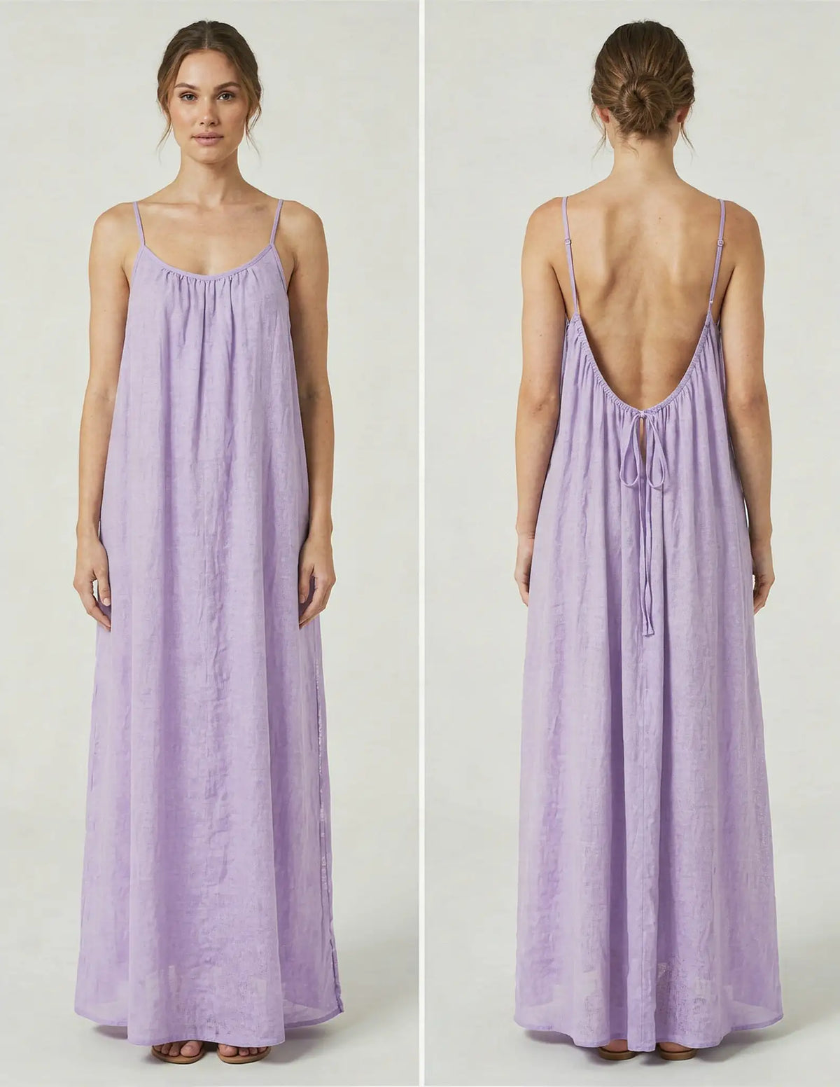 Rita | Vera™ Vestido Fluido de Espalda Abierta