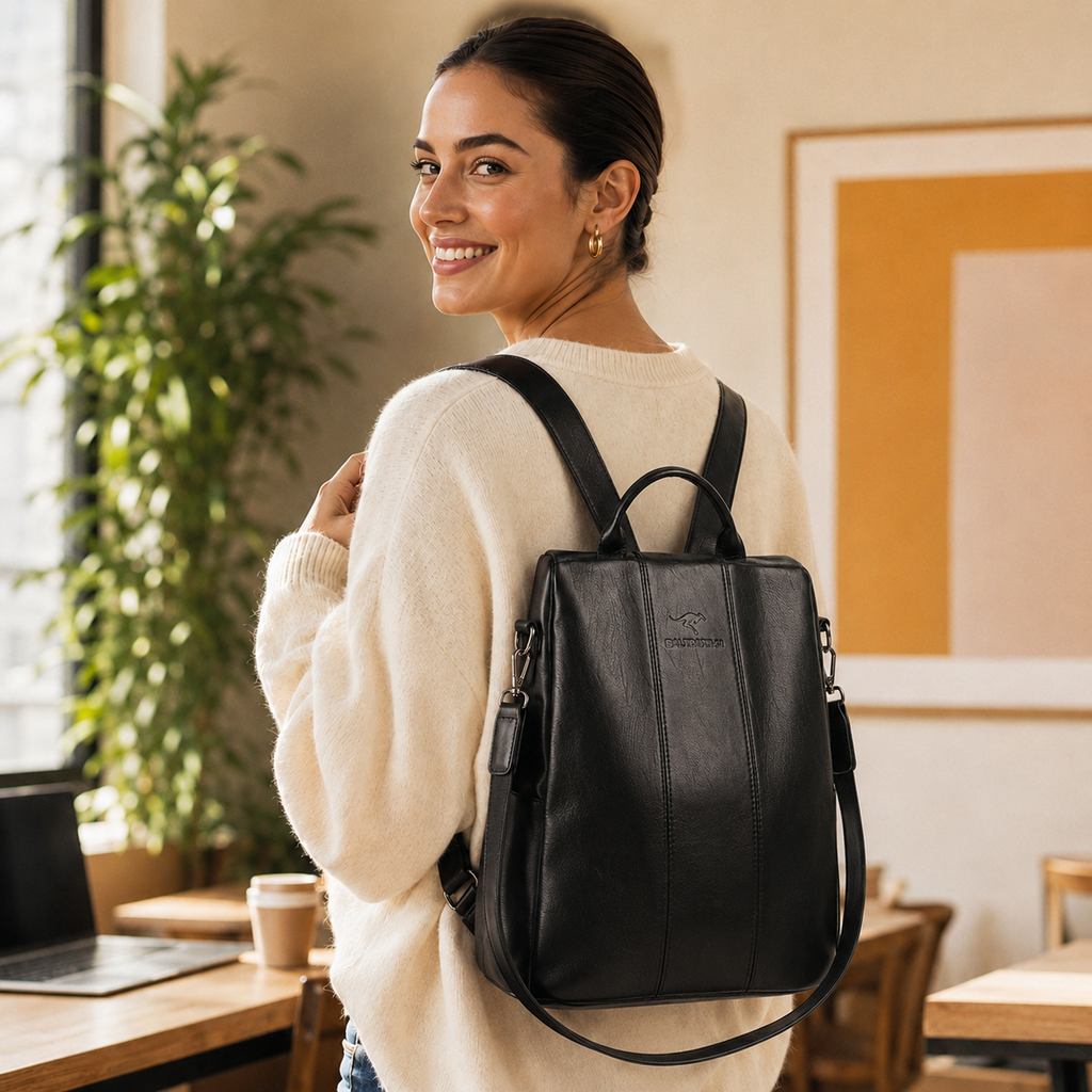 Celia | Mochila Convertible de Piel Sintética
