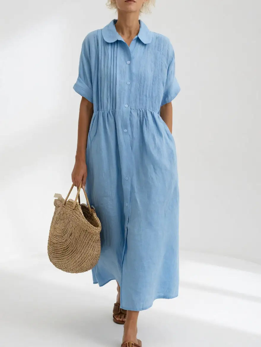 Lysandra™ | Vestido Chemise Fluido de Verano