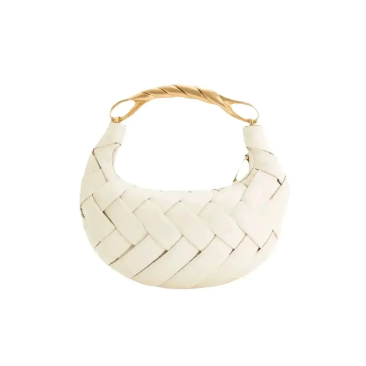 Hora | Bolso Media Luna de Tejido Trenzado