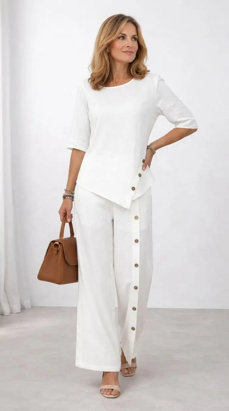Martina | Conjunto de Blusa y Pantalón Ligero