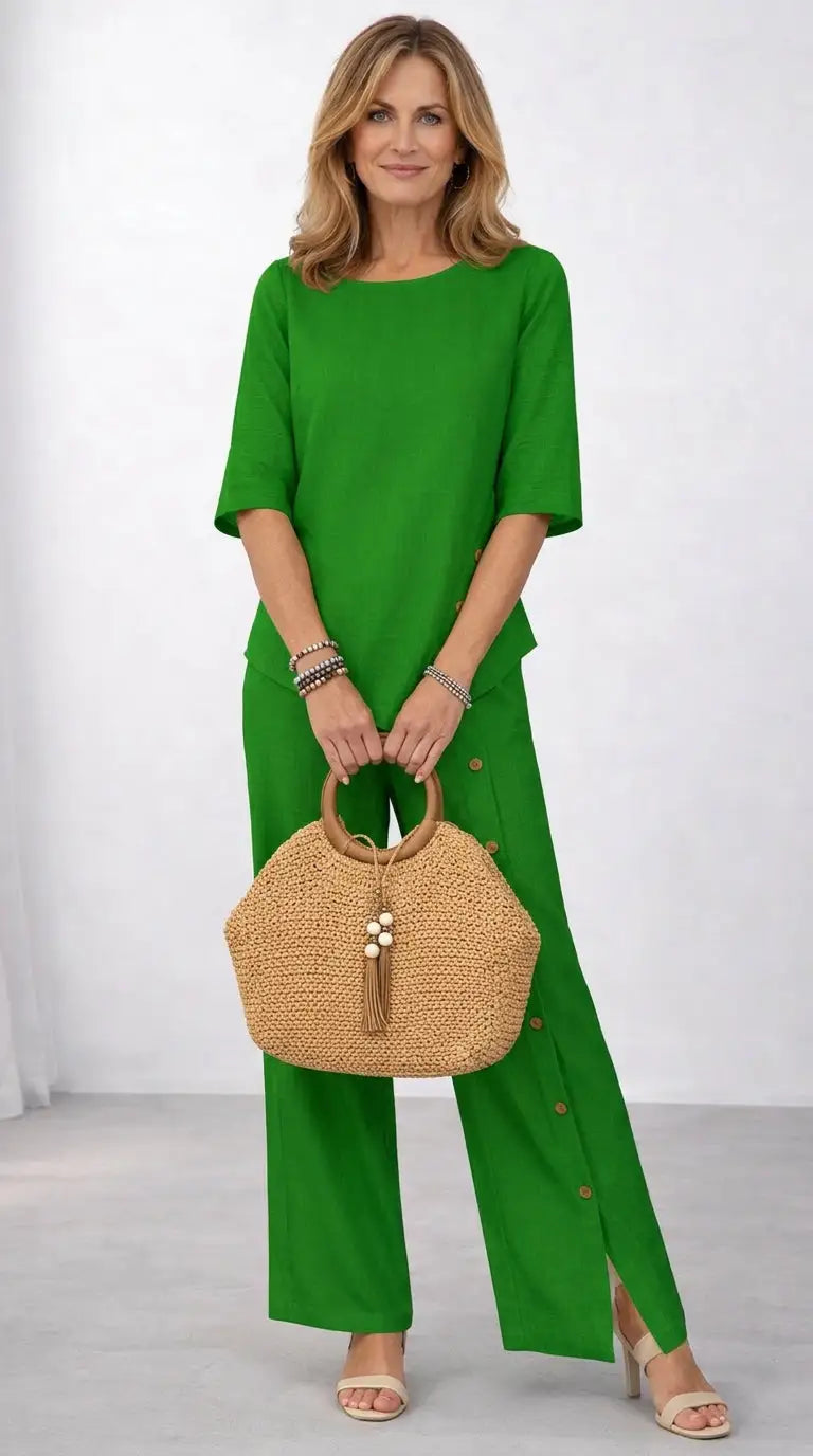 Martina | Conjunto de Blusa y Pantalón Ligero