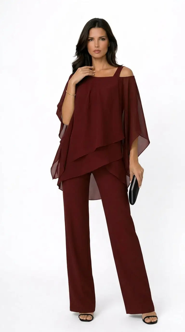 Lucía | Conjunto Elegante de Blusa y Pantalón