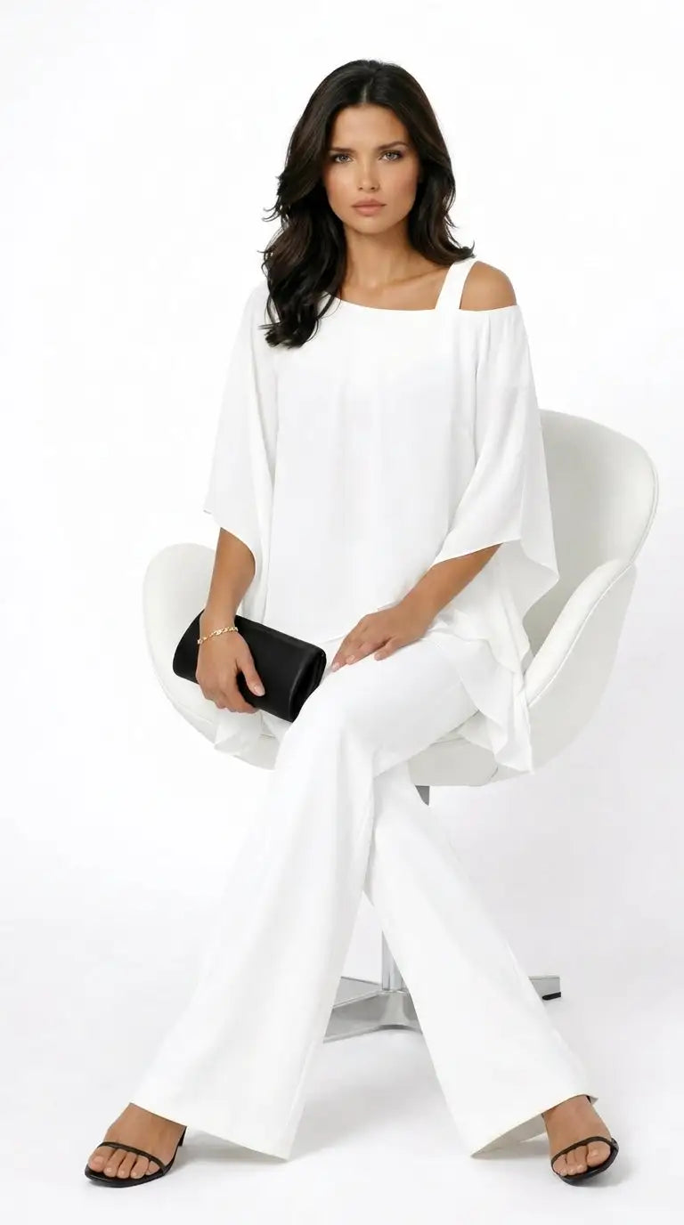 Lucía | Conjunto Elegante de Blusa y Pantalón