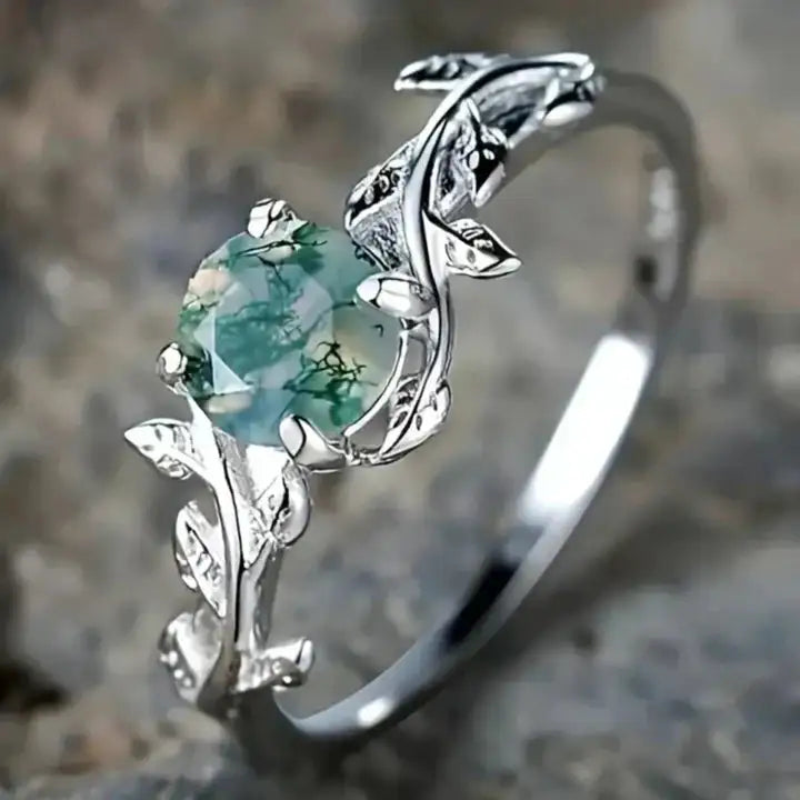 Green Stone™ | Anillo con Piedra Verde