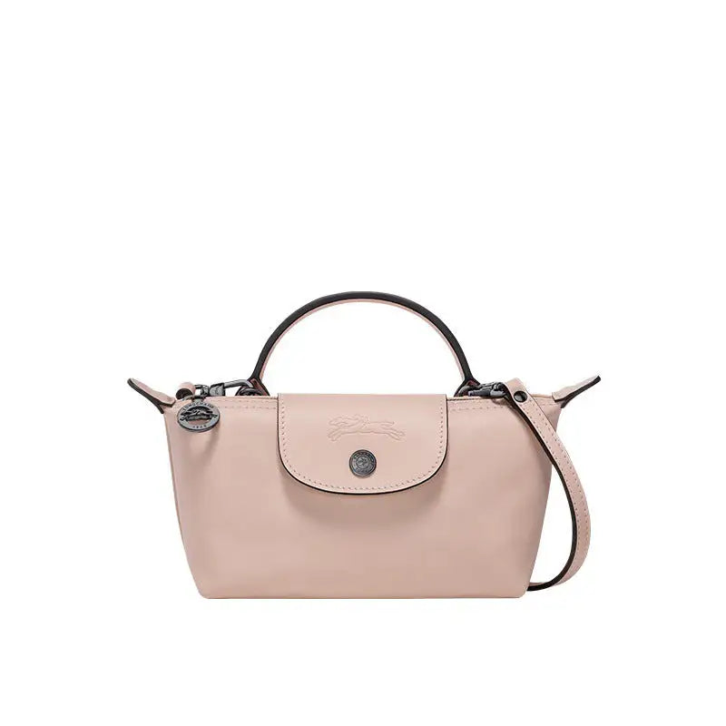 Parisien | Mini Bolso de Piel Rosa Cuarzo con Asa