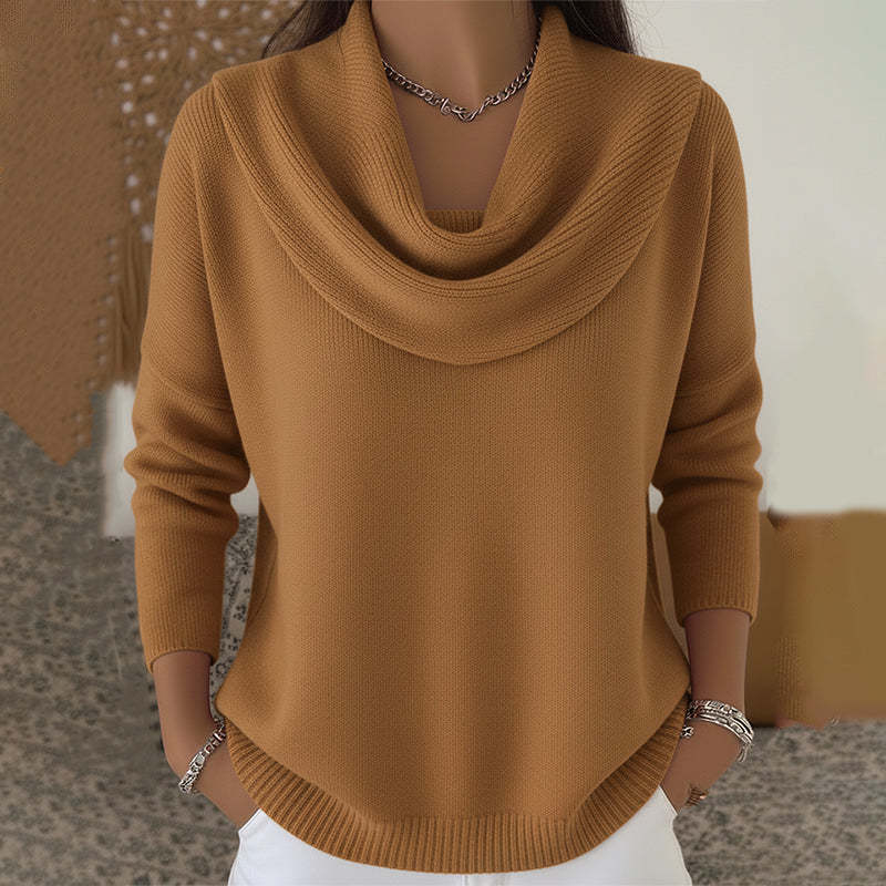 Salomé | Jersey con Cuello Drapeado