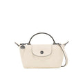 Parisien | Mini Bolso de Piel Blanco con Asa