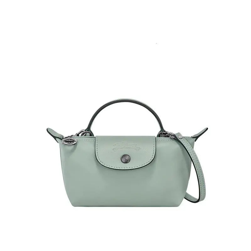 Parisien | Mini Bolso de Piel Azul Cielo con Asa