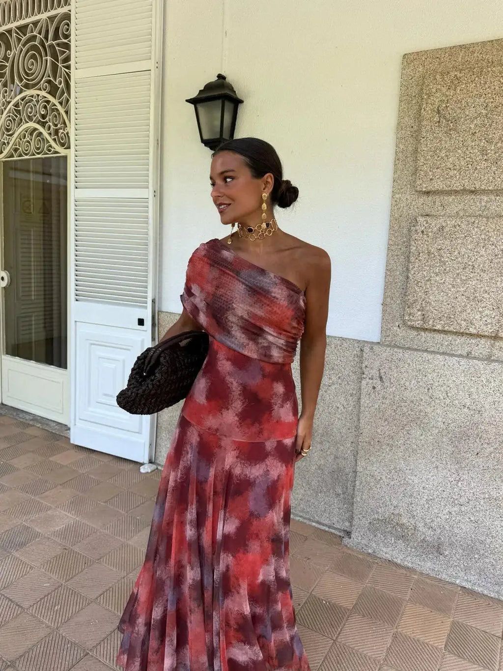 Toledo | Vestido Maxi de un Hombro en Malla