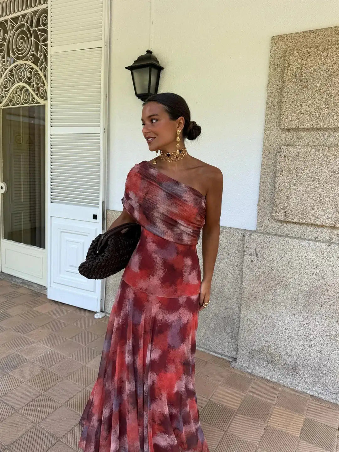 Toledo | Vestido Maxi de un Hombro en Malla