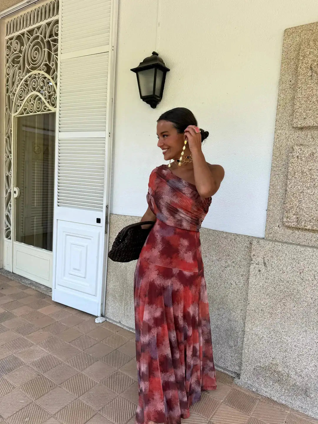 Toledo | Vestido Maxi de un Hombro en Malla