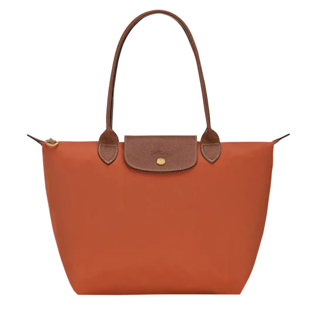 Bea | Bolso Tote Grande Plegable de Nailon, Teja