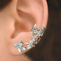 Clarisa | Ear Cuff de Plata con Forma de Pétalos