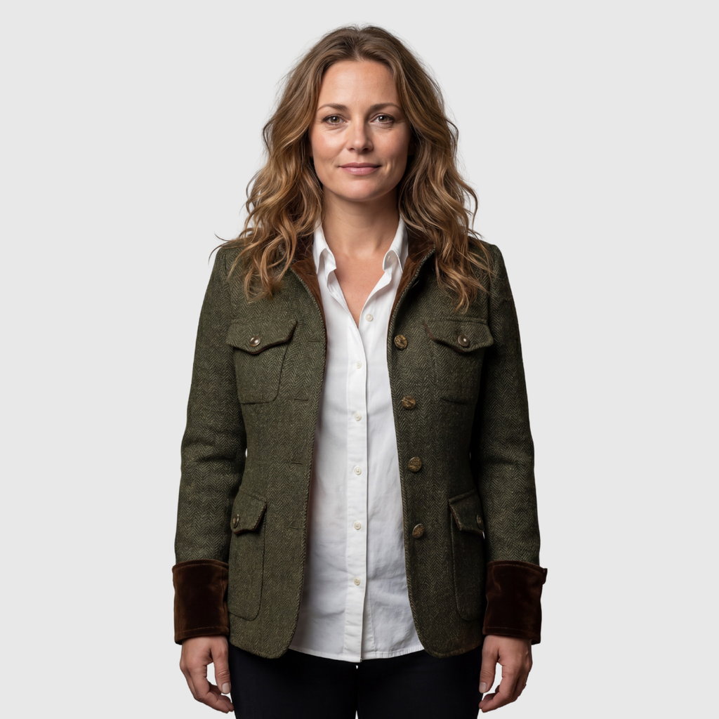 Yolanda | Chaqueta de Paño con Coderas