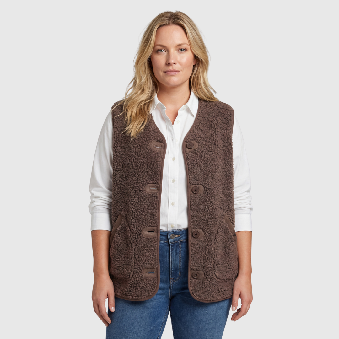 Quiteria | Chaleco Acogedor con Botones